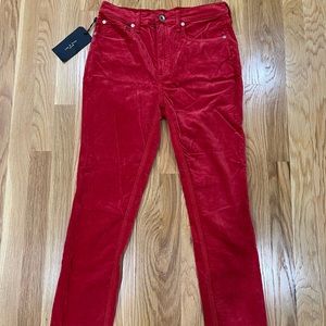 NEW WITH TAG RAG & BONE VELVET PANTS